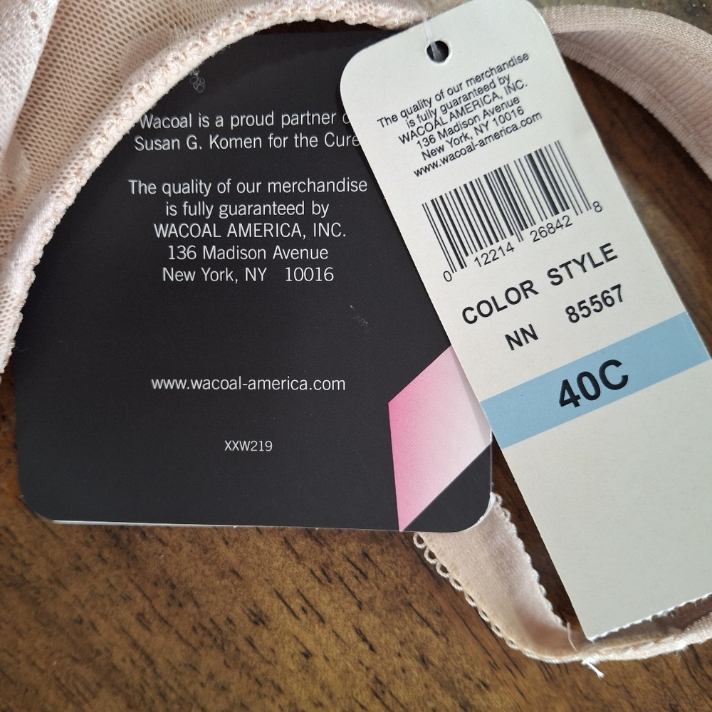 Wacoal The Awarness  Bra Style 85567 Size 40C. Nwt. - Picture 6 of 6